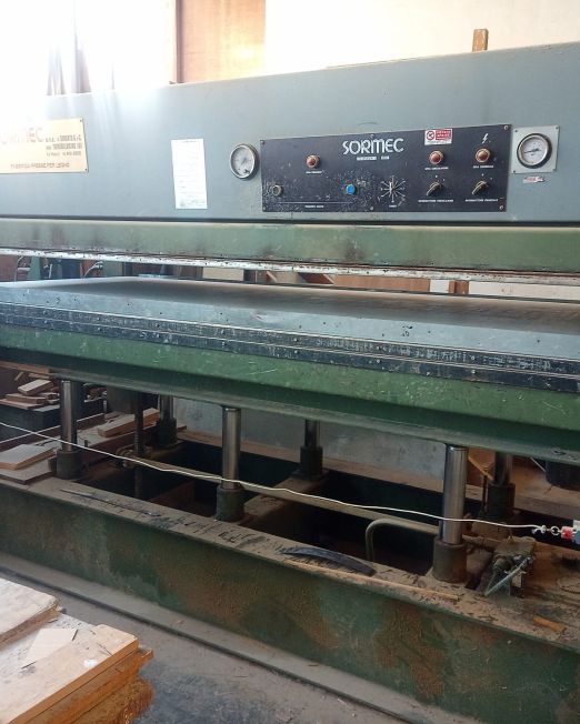 pressa a caldo SORMEC 3000x1300mm - 3 vani - boiler acqua